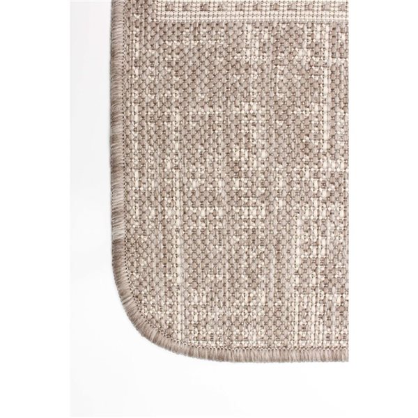 Tapis Solea par ECARPET rectangulaire taupe de 4,5 pi x 6,5 pi