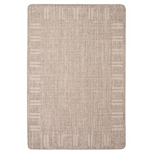 ECARPET Solea 4.5-ft x 6.5-ft Taupe Rectangular Area rug