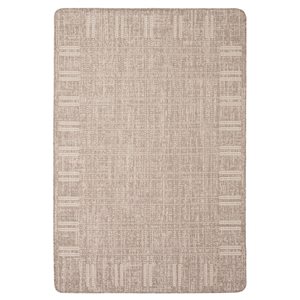 Tapis Solea par ECARPET rectangulaire taupe de 4,5 pi x 6,5 pi