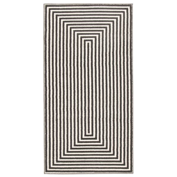 ECARPET Trona 2.75-ft x 5-ft Grey Rectangular Area rug