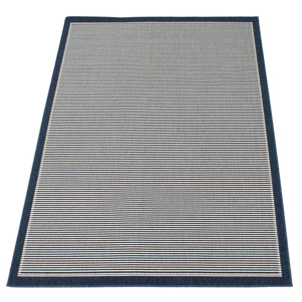ECARPET Oxford 4.5-ft x 6.5-ft Blue Rectangular Area rug