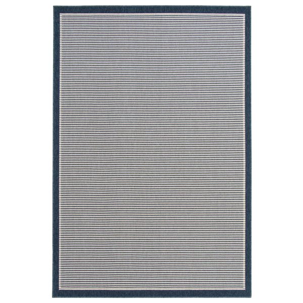 ECARPET Oxford 4.5-ft x 6.5-ft Blue Rectangular Area rug
