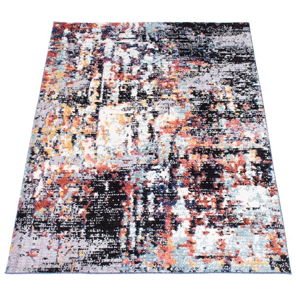 ECARPET Morocco Vintage 8-ft x 10-ft Grey Rectangular Area rug