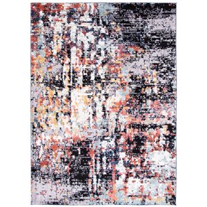 ECARPET Morocco Vintage 8-ft x 10-ft Grey Rectangular Area rug