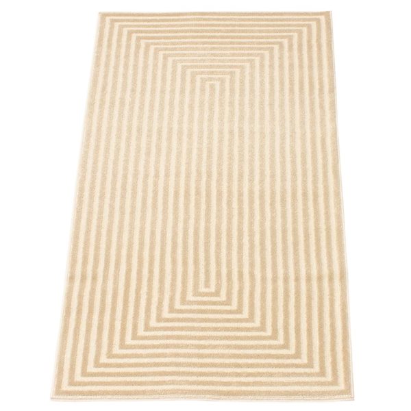 Tapis Trona par ECARPET rectangulaire ivoire de 2,75 pi x 5 pi