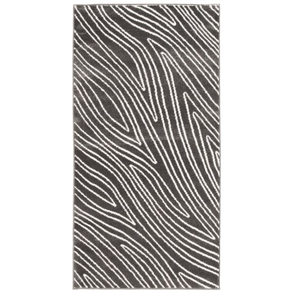 Tapis Vector par ECARPET rectangulaire gris de 2,75 pi x 5 pi