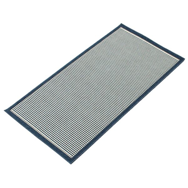 ECARPET Oxford 2.75-ft x 5-ft Blue Rectangular Area rug