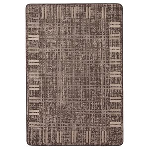 ECARPET Solea 4.5-ft x 6.5-ft Chocolate Rectangular Area rug