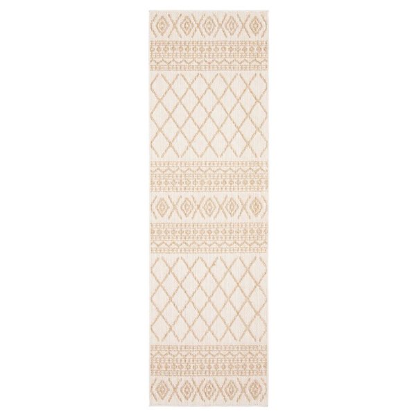 Tapis de passage Nolita par ECARPET rectangulaire taupe de 2,5 pi x 12 pi