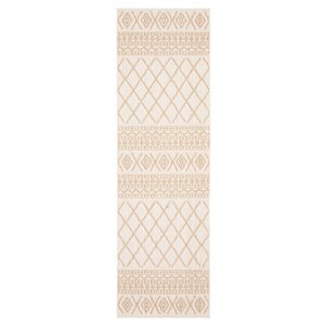 Tapis de passage Nolita par ECARPET rectangulaire taupe de 2,5 pi x 12 pi