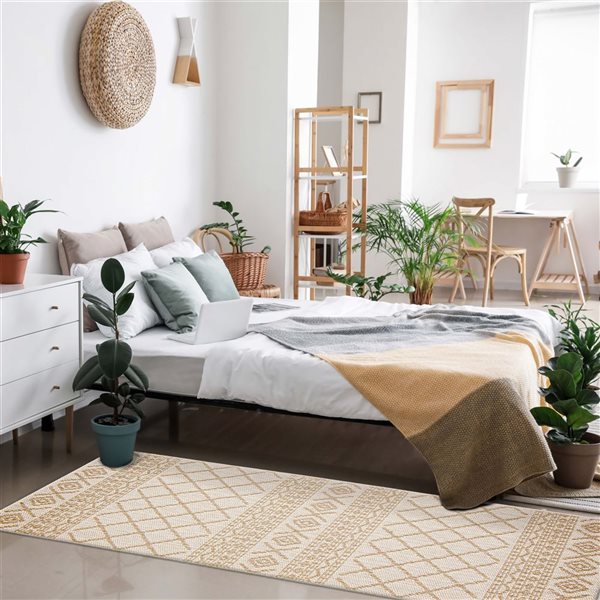 ECARPET Nolita 2.5-ft x 8-ft Taupe Rectangular Runner