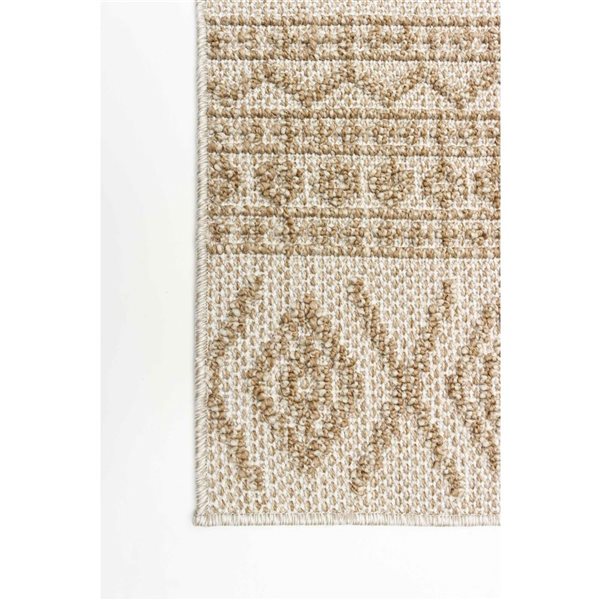 ECARPET Nolita 2.5-ft x 8-ft Taupe Rectangular Runner