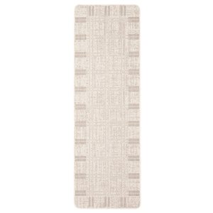 ECARPET Solea 2-ft x 6.5-ft Ivory Rectangular Runner