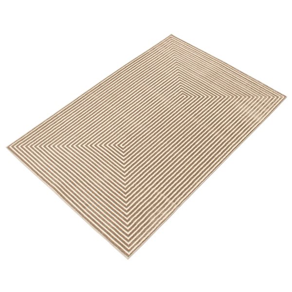 Tapis Trona par ECARPET rectangulaire taupe de 6,5 pi x 9,5 pi