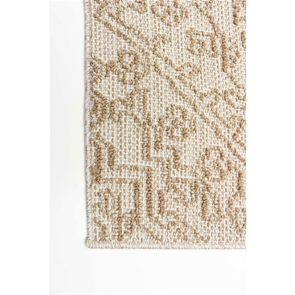 Tapis de passage Umbra par ECARPET rectangulaire taupe de 2,5 pi x 8 pi