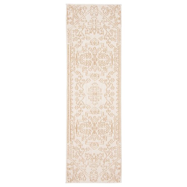 Tapis de passage Umbra par ECARPET rectangulaire taupe de 2,5 pi x 8 pi