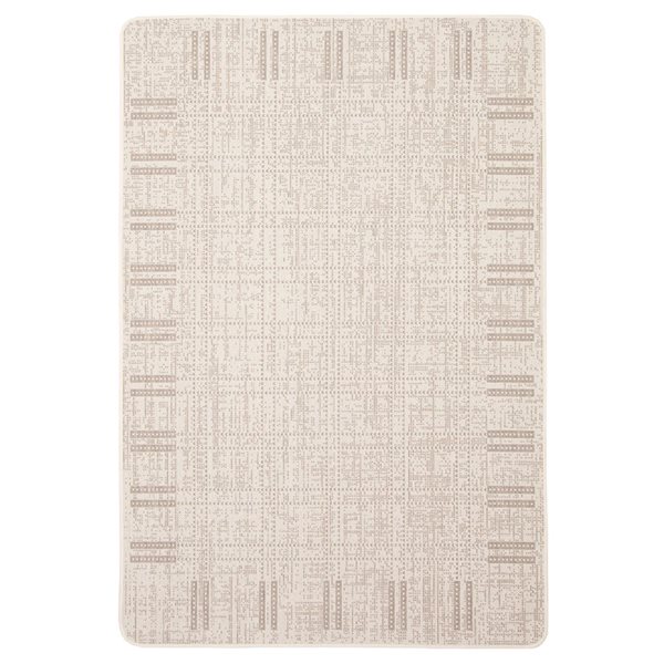 ECARPET Solea 4.5-ft x 6.5-ft Ivory Rectangular Area rug