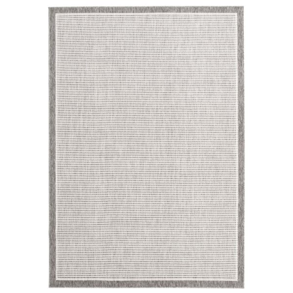 ECARPET Oxford 5.25-ft x 7.5-ft Grey Rectangular Area rug