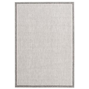 Tapis Oxford par ECARPET rectangulaire gris de 5,25 pi x 7,5 pi