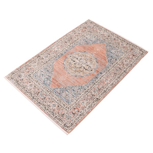 ECARPET Serena 8-ft x 10-ft Copper Rectangular Area rug