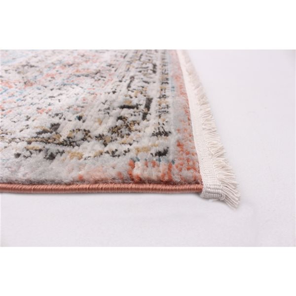 ECARPET Serena 8-ft x 10-ft Copper Rectangular Area rug