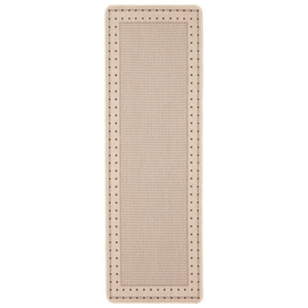 ECARPET Nadia 2-ft x 6.5-ft Tan Rectangular Runner