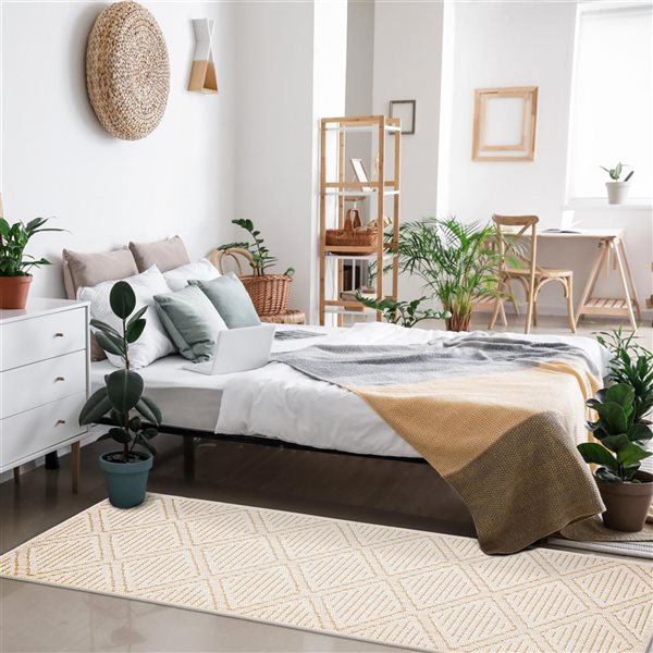 ECARPET Tosca 2.5-ft x 8-ft Taupe Rectangular Runner