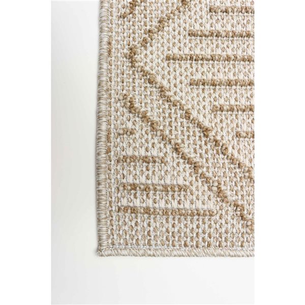 ECARPET Tosca 2.5-ft x 8-ft Taupe Rectangular Runner