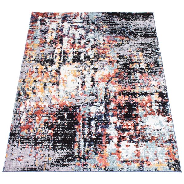 ECARPET Morocco Vintage 4-ft x 6-ft Grey Rectangular Area rug