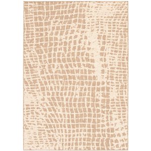 Tapis Sisal Safari par ECARPET rectangulaire taupe et champagne de 5,25 pi x 7,5 pi