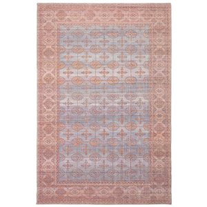 Tapis Turkoman par ECARPET rectangulaire bleu de 7,75 pi x 10 pi