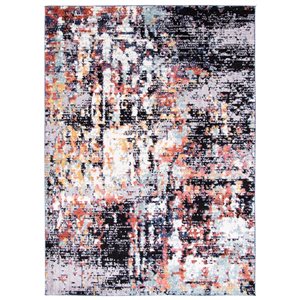 ECARPET Morocco Vintage 6.5-ft x 9.5-ft Grey Rectangular Area rug