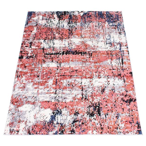 ECARPET Morocco Marble 8-ft x 10-ft Pink Rectangular Area rug