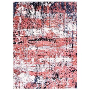 ECARPET Morocco Marble 8-ft x 10-ft Pink Rectangular Area rug