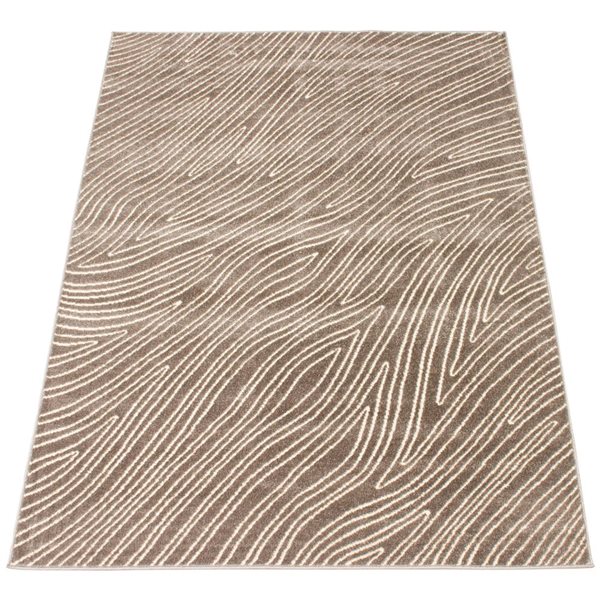 ECARPET Vector 5.25-ft x 7.5-ft Taupe Rectangular Area rug