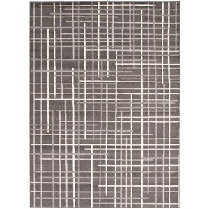 Tapis Tessa par ECARPET rectangulaire anthracite de 8 pi x 10 pi