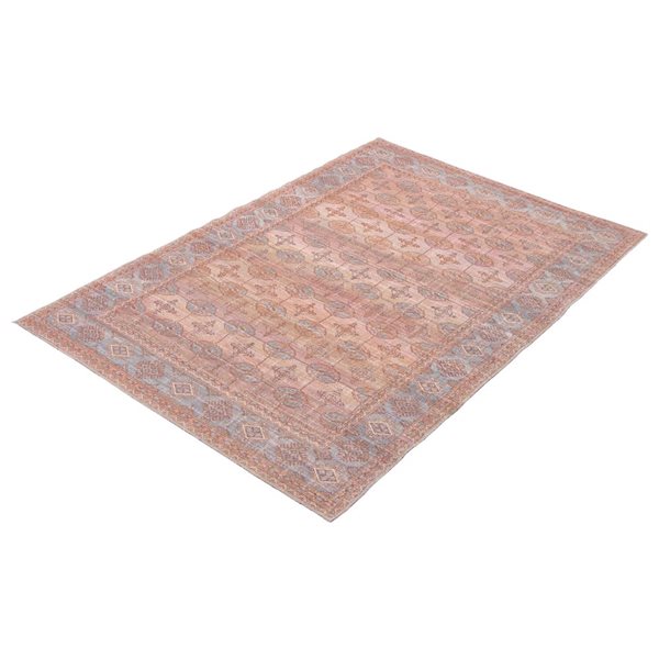 Tapis Turkoman par ECARPET rectangulaire cuivre de 7,75 pi x 10 pi