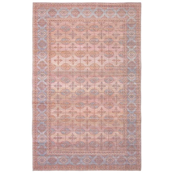 Tapis Turkoman par ECARPET rectangulaire cuivre de 7,75 pi x 10 pi