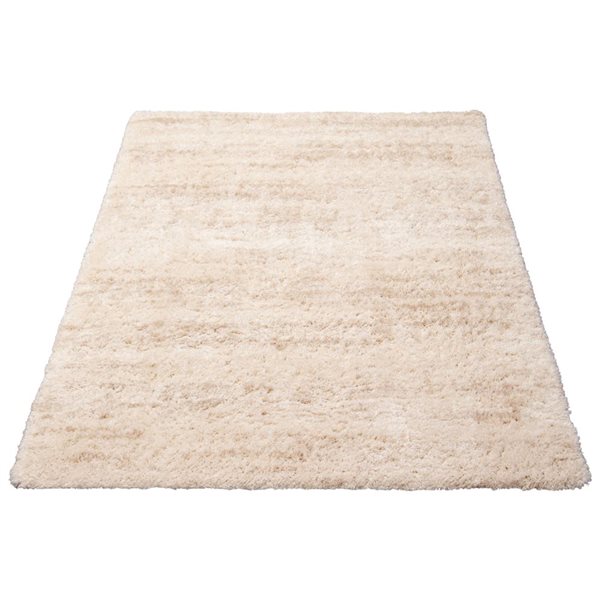 ECARPET Sia 4-ft x 5.5-ft Cream Rectangular Area rug