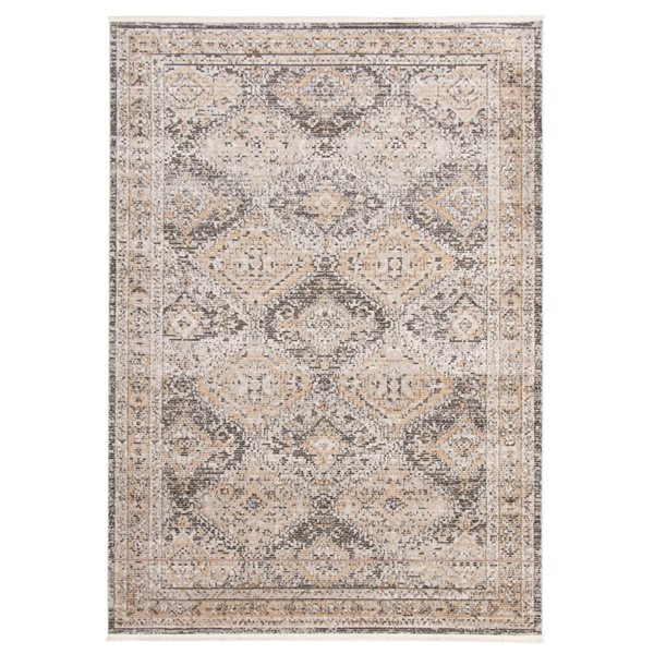 ECARPET Rhapsody 5.25-ft x 7.25-ft Taupe Rectangular Area rug