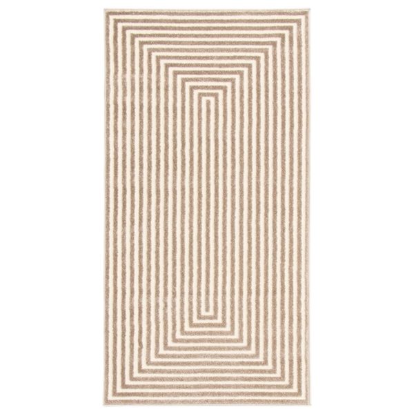 Tapis Trona par ECARPET rectangulaire taupe de 2,75 pi x 5 pi