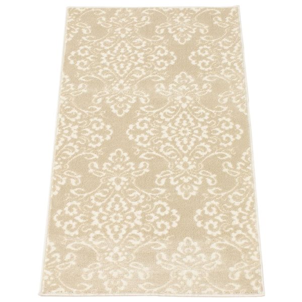 ECARPET Patty 2.75-ft x 5-ft Ivory Rectangular Area rug