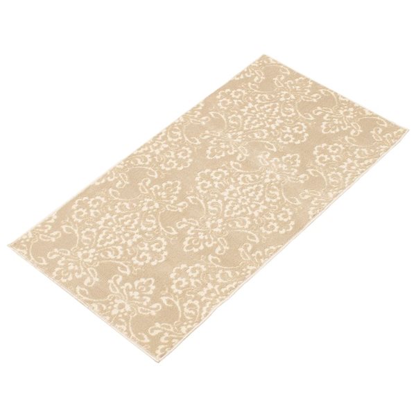 ECARPET Patty 2.75-ft x 5-ft Ivory Rectangular Area rug