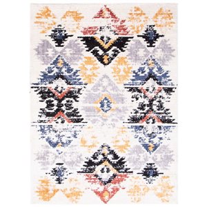 ECARPET Morocco Kashkuli 8-ft x 10-ft White Rectangular Area rug