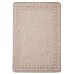 Tapis Nadia par ECARPET rectangulaire taupe de 4,5 pi x 6,5 pi