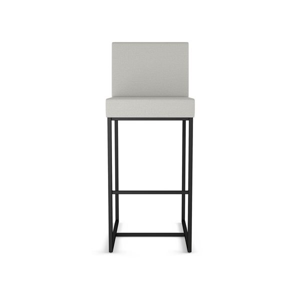 Amisco Industries Derry 26-in Counter Stool - Light Grey Polyester ...