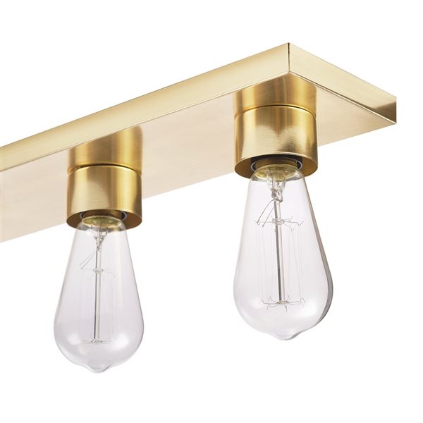 Globe Electric Alden 28-in 5-light Matte Brass Modern Vanity Light