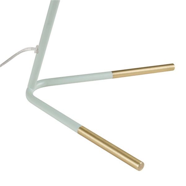 Globe Electric Dobby 16-in Matte Teal Desk Lamp With Metal Shade