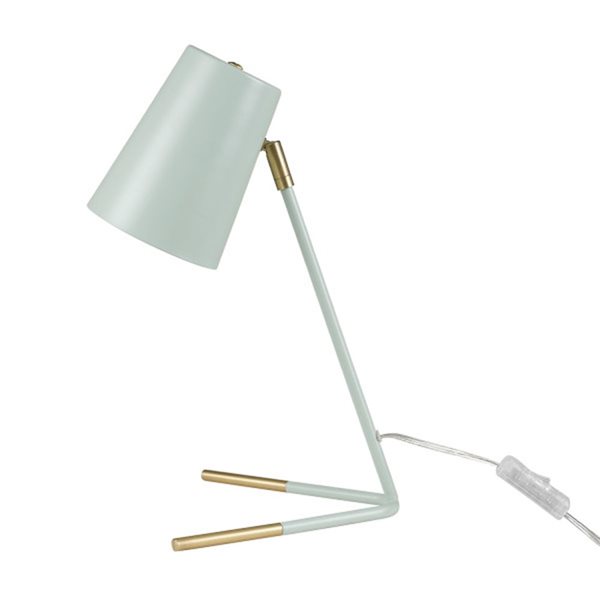 Globe Electric Dobby 16-in Matte Teal Desk Lamp With Metal Shade