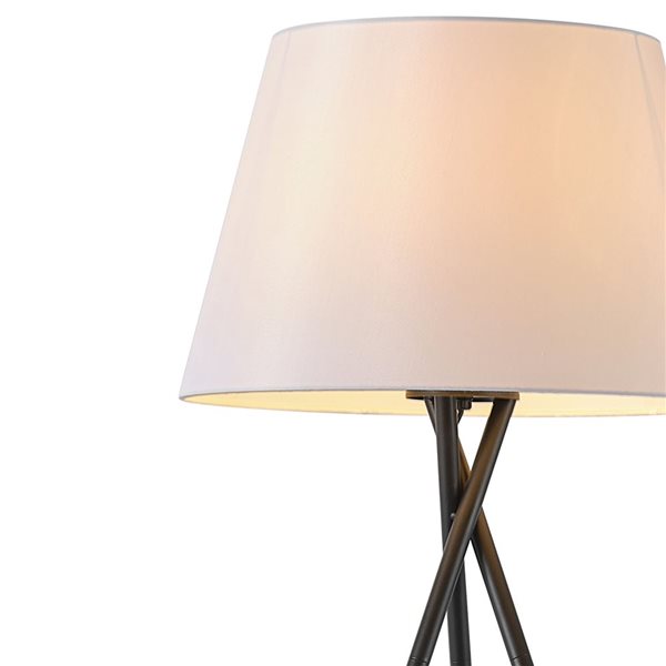Globe Electric Allen 59-in Matte Black Standard Floor Lamp